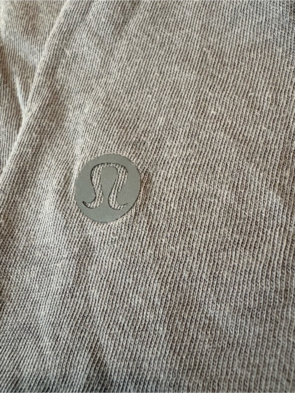 lululemon athletica Light Gray/Blue Racerback Tank with Pleat - Picture 2 of 6